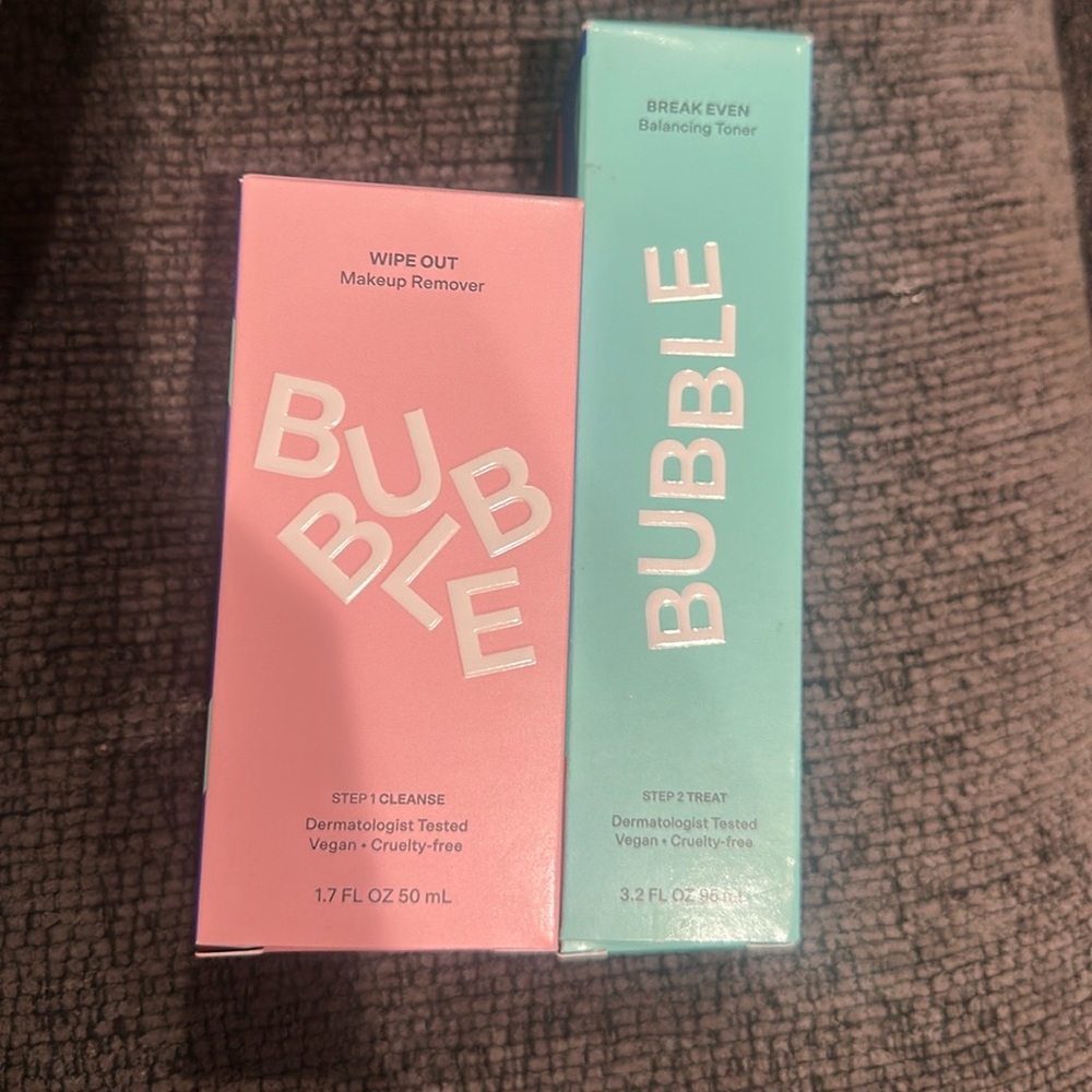 Bubble Wipe Out and Break Even Toner